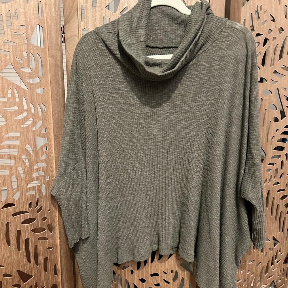Free People Cozy Olive Green Women's Sweater